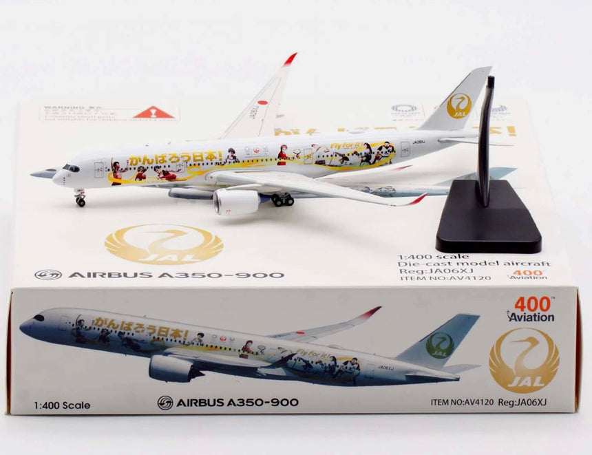 Aviation400 Japan Airlines "Tokyo 2020 Olympic Games" Airbus A350-900 JA06XJ (with Stand) 1/400 Aircraft Scale Model