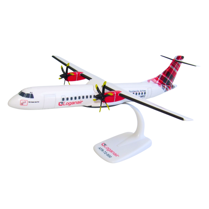Loganair Snap-fit ATR-72 G-LMRZ 1/100 Aircraft Scale Model