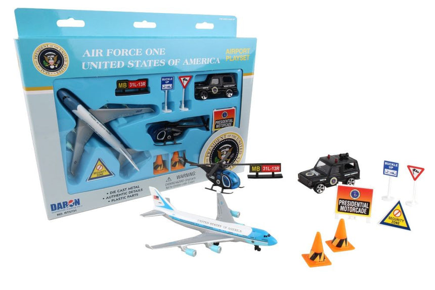 Air Force One Model Airport Play Set Toy