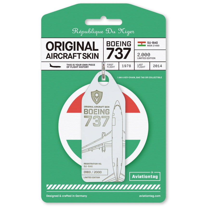 AviationTag Niger Airlines Boeing 737-200 - 5U-BA White
