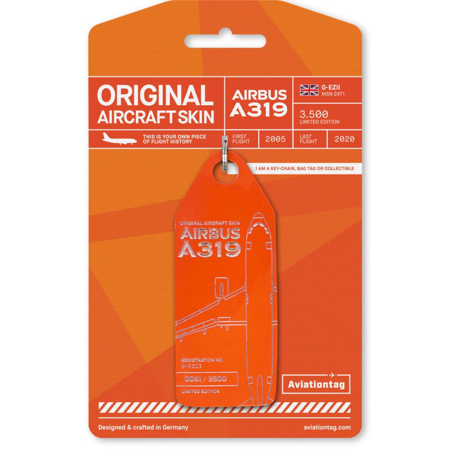 Aviationtag EasyJet Airbus A319 G-EZII