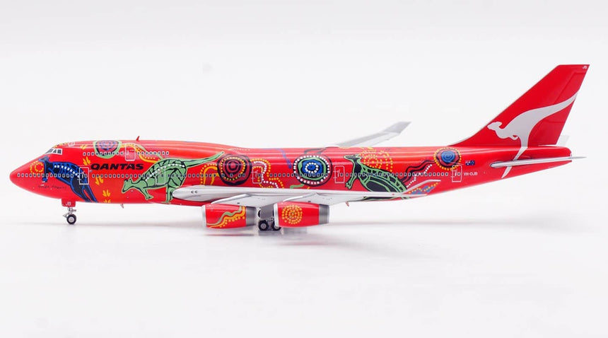 HX Models Qantas B747-400 "Wunala Dreaming" VH-OJB 1/400 Aircraft Scale Model