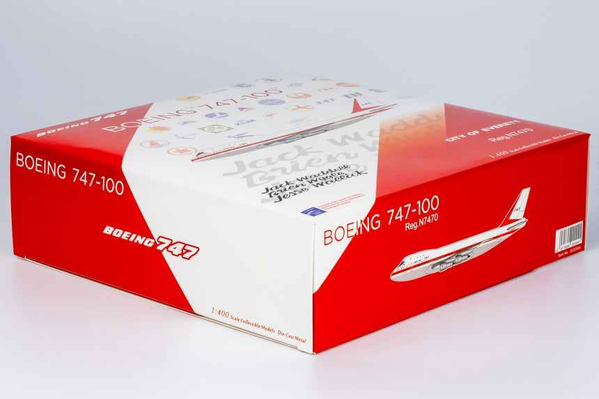 NG Models Boeing Company named "CITY OF EVERETT" Boeing B747-100 N7470 Lite Edition 1/400 Aircraft Scale Model