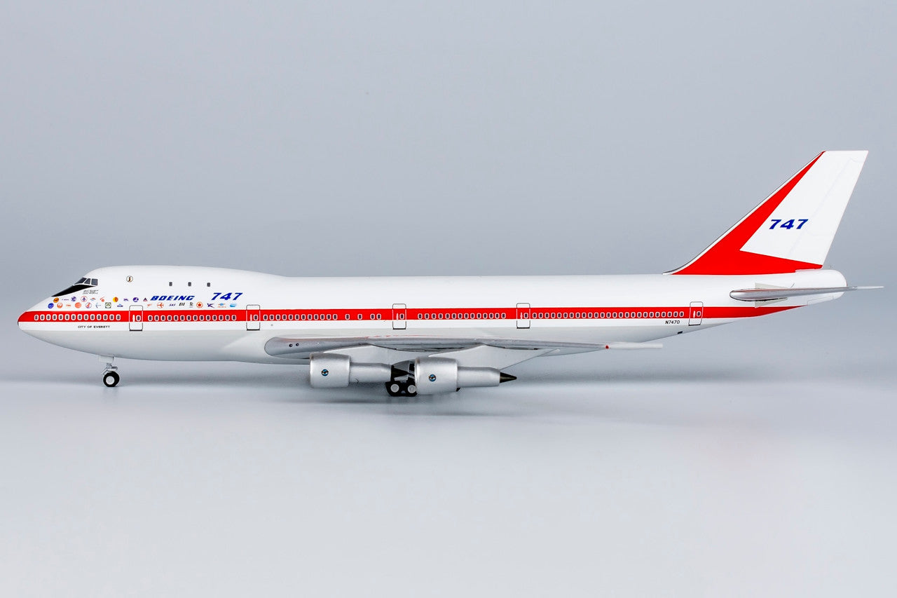 NG Models Boeing Company named "CITY OF EVERETT" Boeing B747-100 N7470 Lite Edition 1/400 Aircraft Scale Model