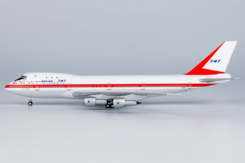 NG Models Boeing Company named "CITY OF EVERETT" Boeing B747-100 N7470 Lite Edition 1/400 Aircraft Scale Model