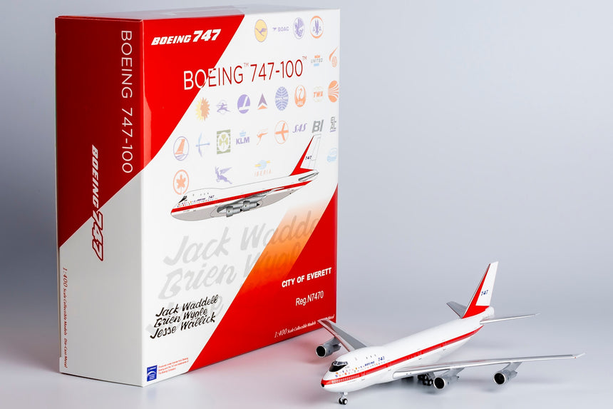 NG Models Boeing Company named "CITY OF EVERETT" Boeing B747-100 N7470 Lite Edition 1/400 Aircraft Scale Model