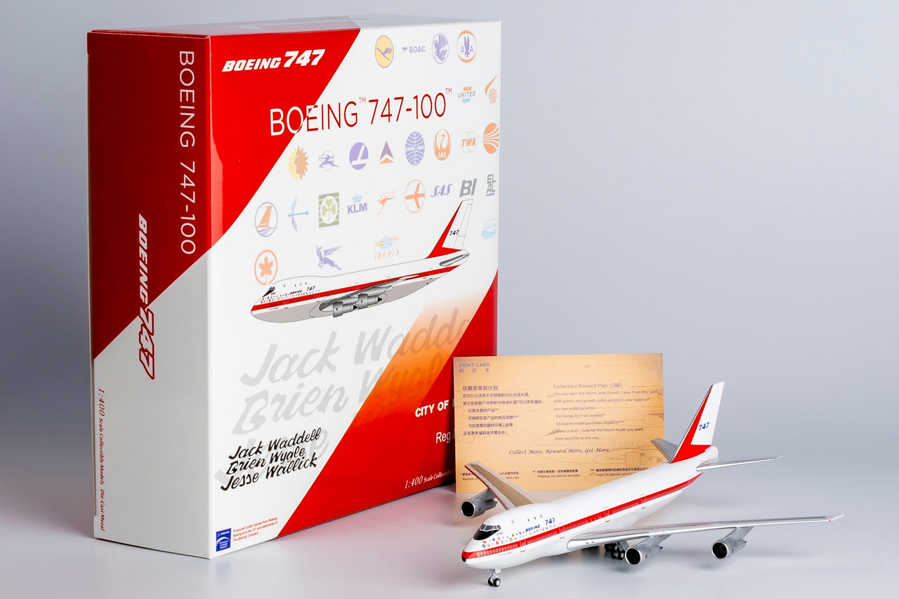 NG Models Boeing Company named "CITY OF EVERETT" Boeing B747-100 N7470 Lite Edition 1/400 Aircraft Scale Model