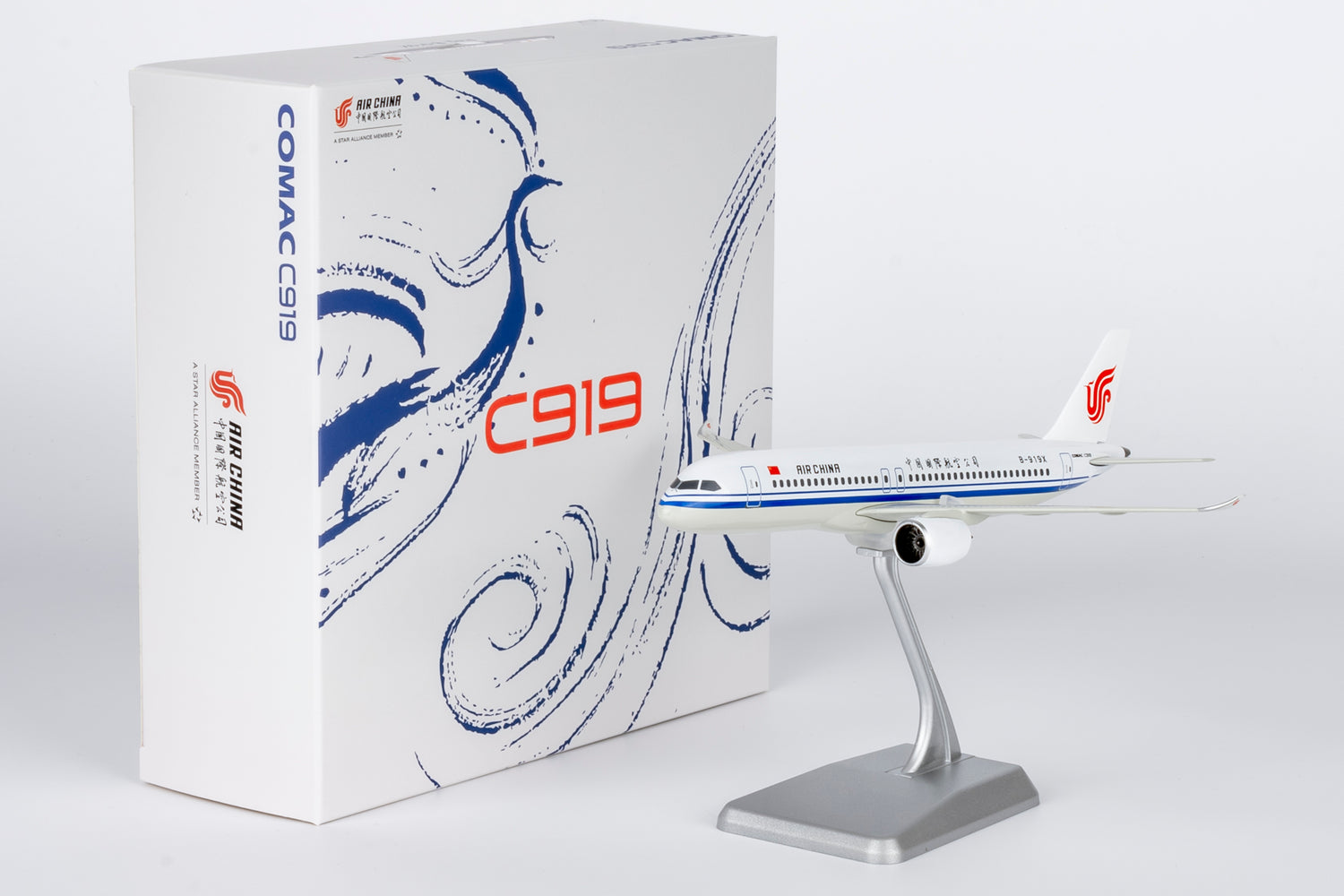 NG Models Air China COMAC C919 B-919X Dream Edition (without gears) 1/240 Scale