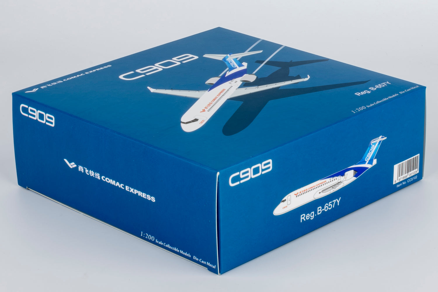 NG Models COMAC Express COMAC C909 (ARJ21-700) B-657Y Lite Edition 1/200 Aircraft Scale Model