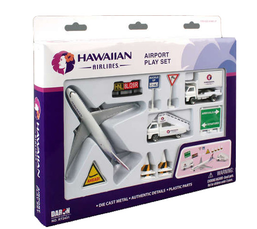 Premium Planes Hawaiian Model Airport Playset Toy PP-RT2431