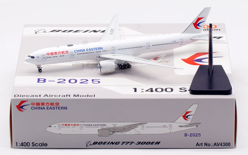Aviation400 China Eastern Airlines Boeing 777-300ER B-2025 (detachable gear) 1/400 Aircraft Scale Model
