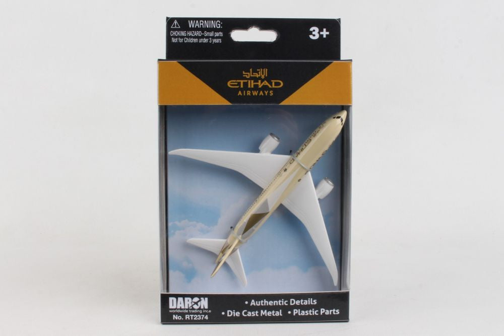 Etihad Boeing 787 Airplane Model Toy