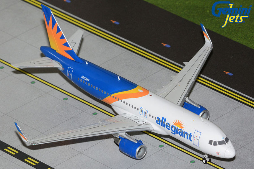 GeminiJets Allegiant Air Airbus A320-200 N252NV (upgraded stand) 1/200 Scale