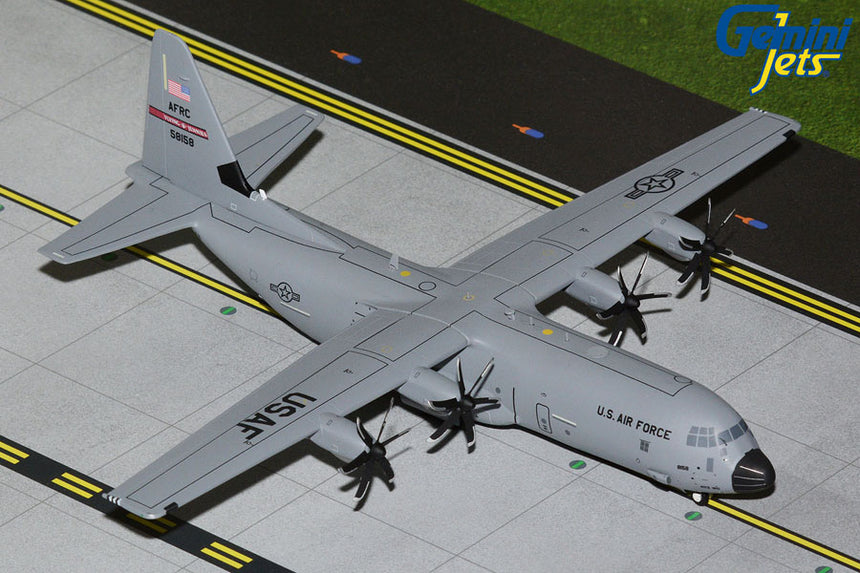 GeminiJets U.S. Air Force C-130J Hercules 05-8158 “Flying Jennies” (Keesler AFB) (upgraded std.) 1/200 Aircraft Scale Model