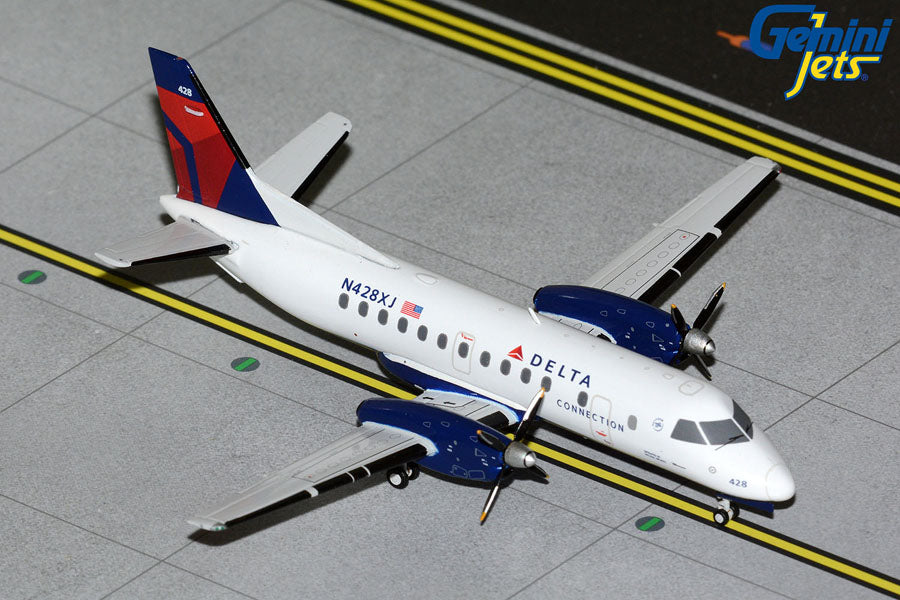 GeminiJets Delta Connection / Mesaba Airlines Saab 340B N428XJ 1/200 Aircraft Scale Model