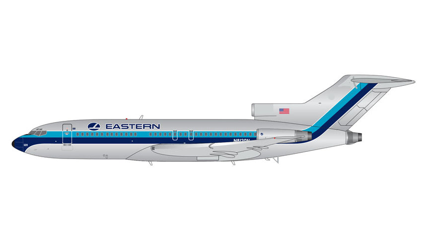 GeminiJets Eastern Airlines Boeing B727-100 N8120N (polished livery; upgraded stand) 1/200 Aircraft Scale Model