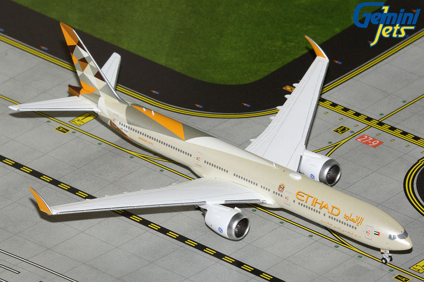 GeminiJets Etihad Airways Boeing B777-9 A6-FAA 1/400 Aircraft Scale Model