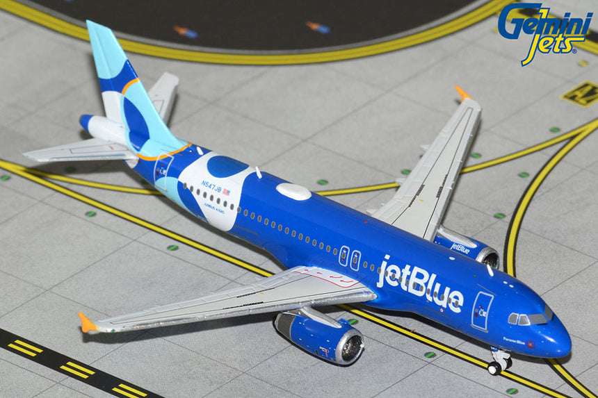GeminiJets JetBlue Airways Airbus A320-200 N547JB “Forever Blue” 1/400 Aircraft Scale Model