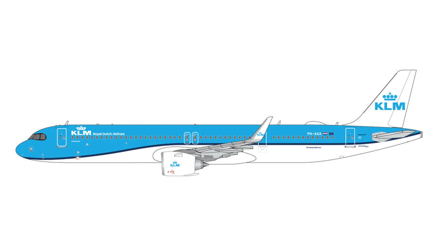 GeminiJets KLM Airbus A321neo PH-AXA 1/400 Aircraft Scale Model