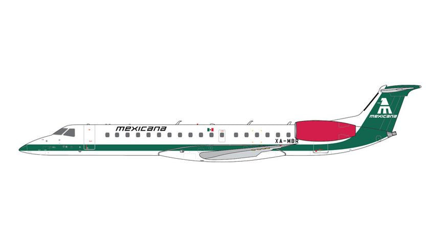 GeminiJets Mexicana Embraer E145EP XA-MBR 1/400 Aircraft Scale Model