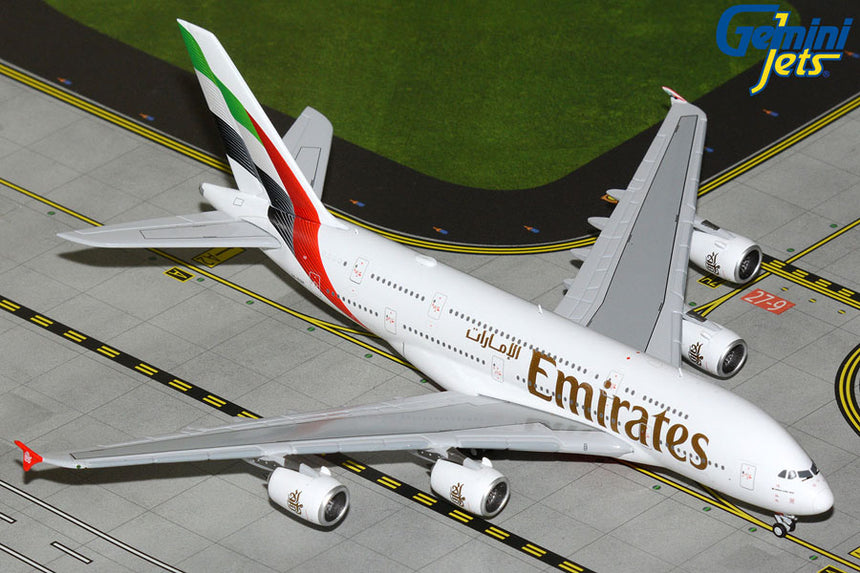 GeminiJets Emirates Airbus A380 A6-EOH (new livery) 1/400 Aircraft Scale Model