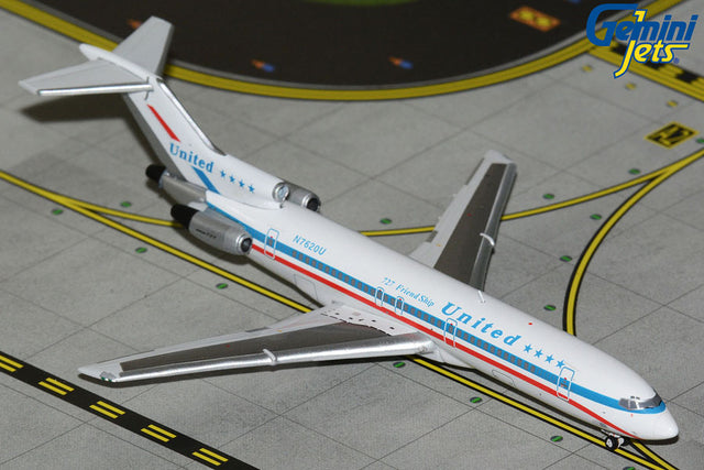 GeminiJets United Airlines Boeing 727-200 N762OU (Stars and Bars Friendship) 1/400 Aircraft Scale Model