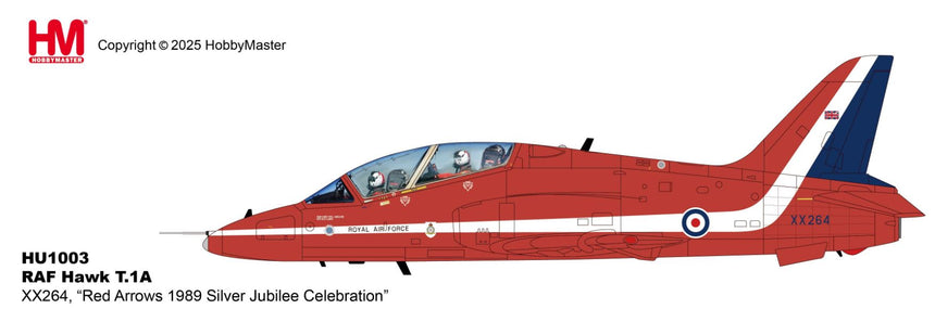 Hobby Master RAF Hawk T.1A XX264, "Red Arrows 1989 Silver Jubilee Celebration" 1/48 Scale