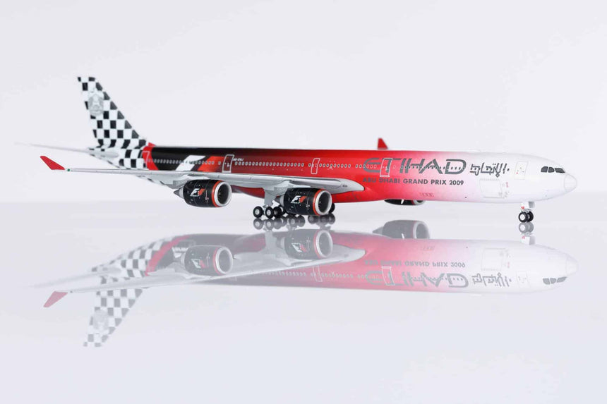 HX Models Etihad Airways Airbus A340-642 A6-EHJ "Abu Dhabi GP 2009" Standard Version 1/400 Scale