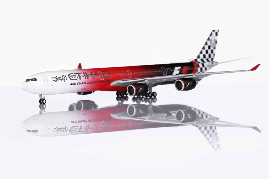 HX Models Etihad Airways Airbus A340-642 A6-EHJ "Abu Dhabi GP 2015" Standard Version 1/400 Scale