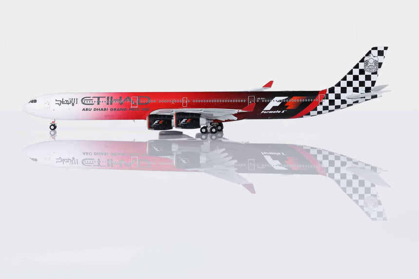 HX Models Etihad Airways Airbus A340-642 A6-EHJ "Abu Dhabi GP 2015" Flaps-Down 1/400 Scale