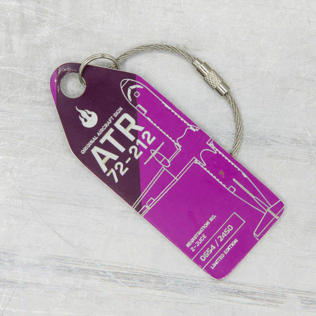 AviationTag Hunnu Air ATR 72 - 2-JUCE Purple/Violet