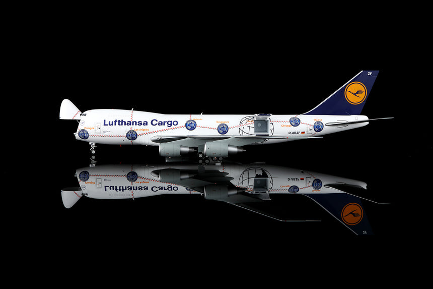 SQ Wings Lufthansa Cargo "Service Revolution" Boeing 747-200 D-ABZF Interactive Series 1/200 Scale Model