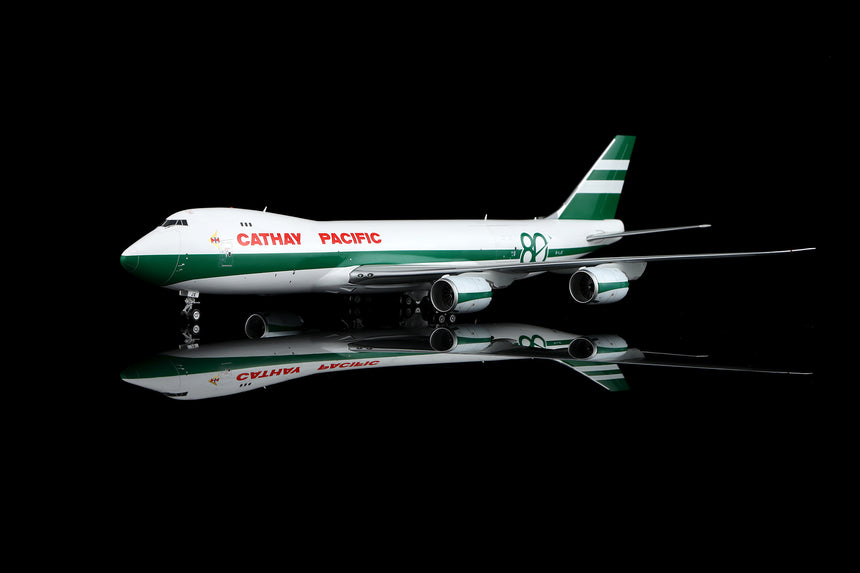 SQ Wings Cathay Pacific Boeing B747-8F B-LJE "80th Anniversary Retro" special colours 1/200 Aircraft Scale Model