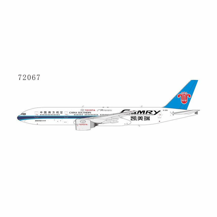NG Models China Southern Airlines CAMRY Boeing 777-200 B-2051 1/400 Aircraft Scale Model