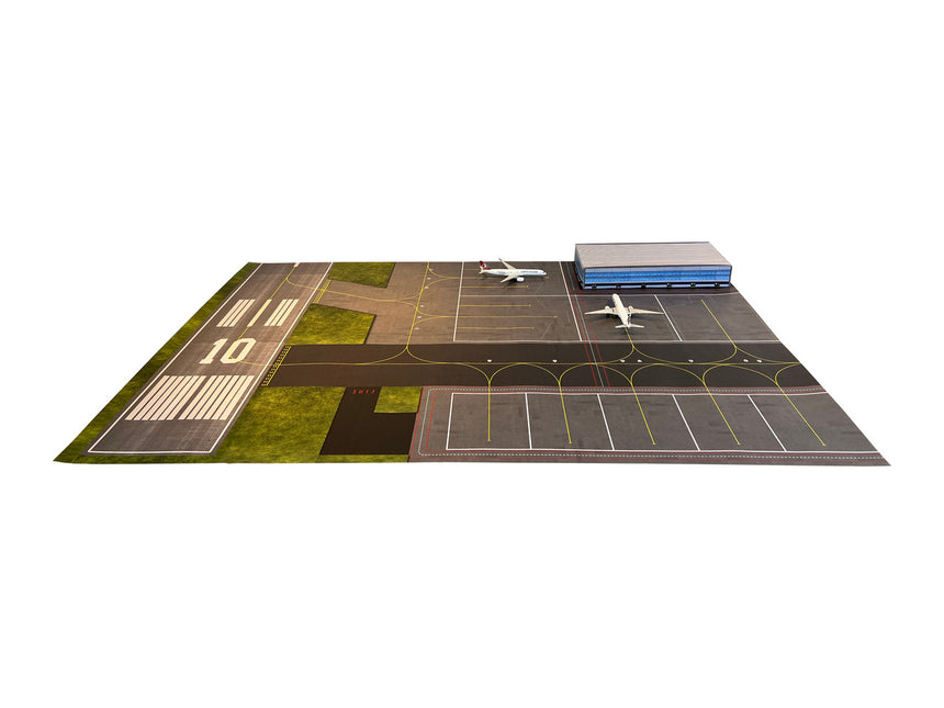 AMS 1/400 & 1/500 Scale Airport And Runway Paper Mat With Terminal
