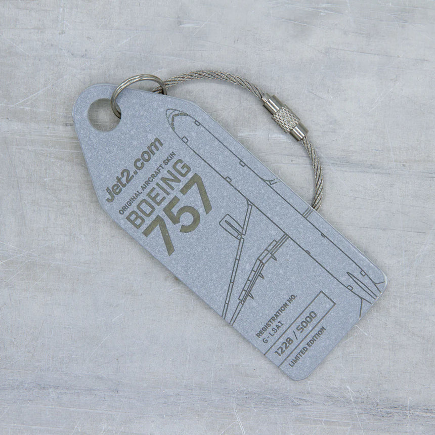 AviationTag Jet2 Boeing 757 - G-LSAI Grey