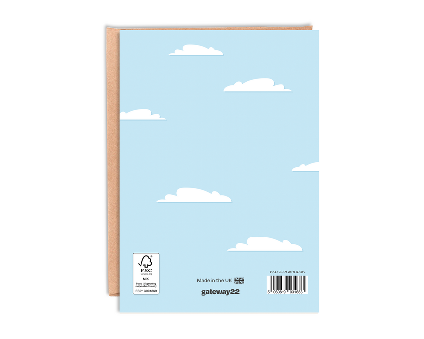 Let's Fly Away Blank Greetings Card With Envelope