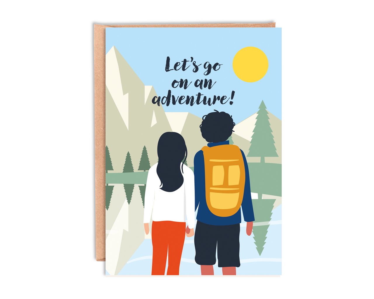 Lets go on an adventure' Blank Card With Envelope