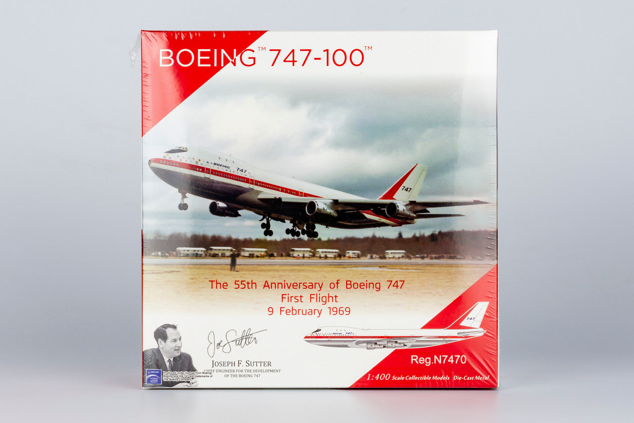 NG Models The Boeing Company Boeing 747-100 N7470 (without antennas) Lite Edition 1/400 Aircraft Scale Model