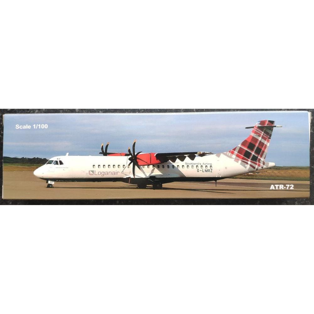 Loganair Snap-fit ATR-72 G-LMRZ 1/100 Aircraft Scale Model