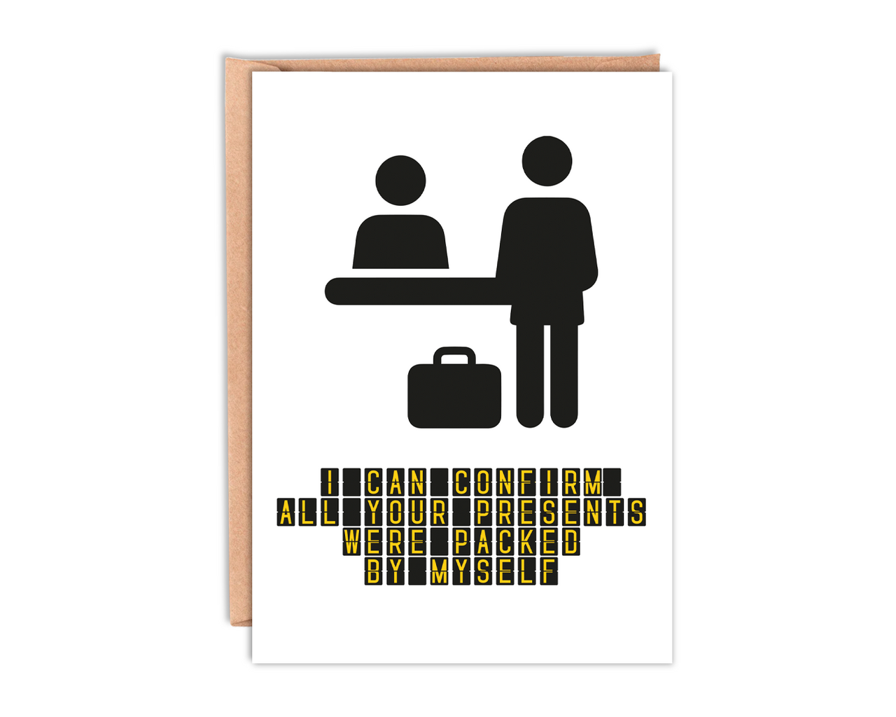 All presents were packed by myself' Birthday Card With Envelope