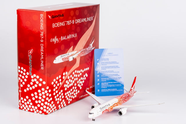 NG Models Qantas Emily - Balarinji Kame Kngwarreye Boeing B787-9 Dreamliner VH-ZND Lite Edition 1/400 Aircraft Scale Model