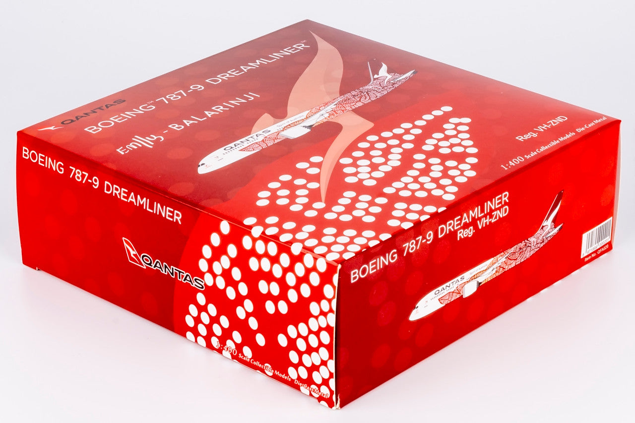 NG Models Qantas Emily - Balarinji Kame Kngwarreye Boeing B787-9 Dreamliner VH-ZND Lite Edition 1/400 Scale