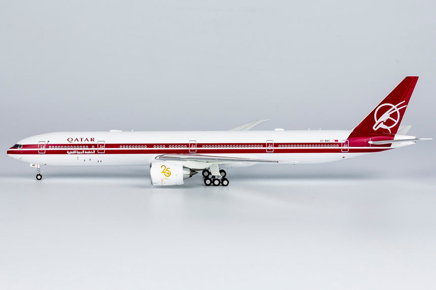 NG Models Qatar Airways Boeing 777-300ER A7-BAC 25th Anniversary Retro Lite Edition 1/400 Scale