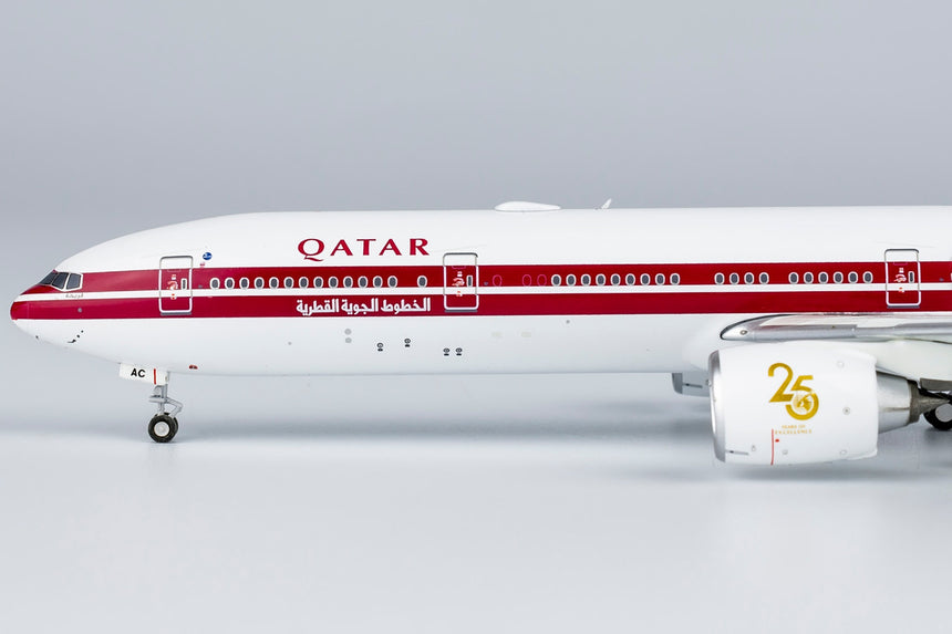 NG Models Qatar Airways Boeing 777-300ER A7-BAC 25th Anniversary Retro Lite Edition 1/400 Scale