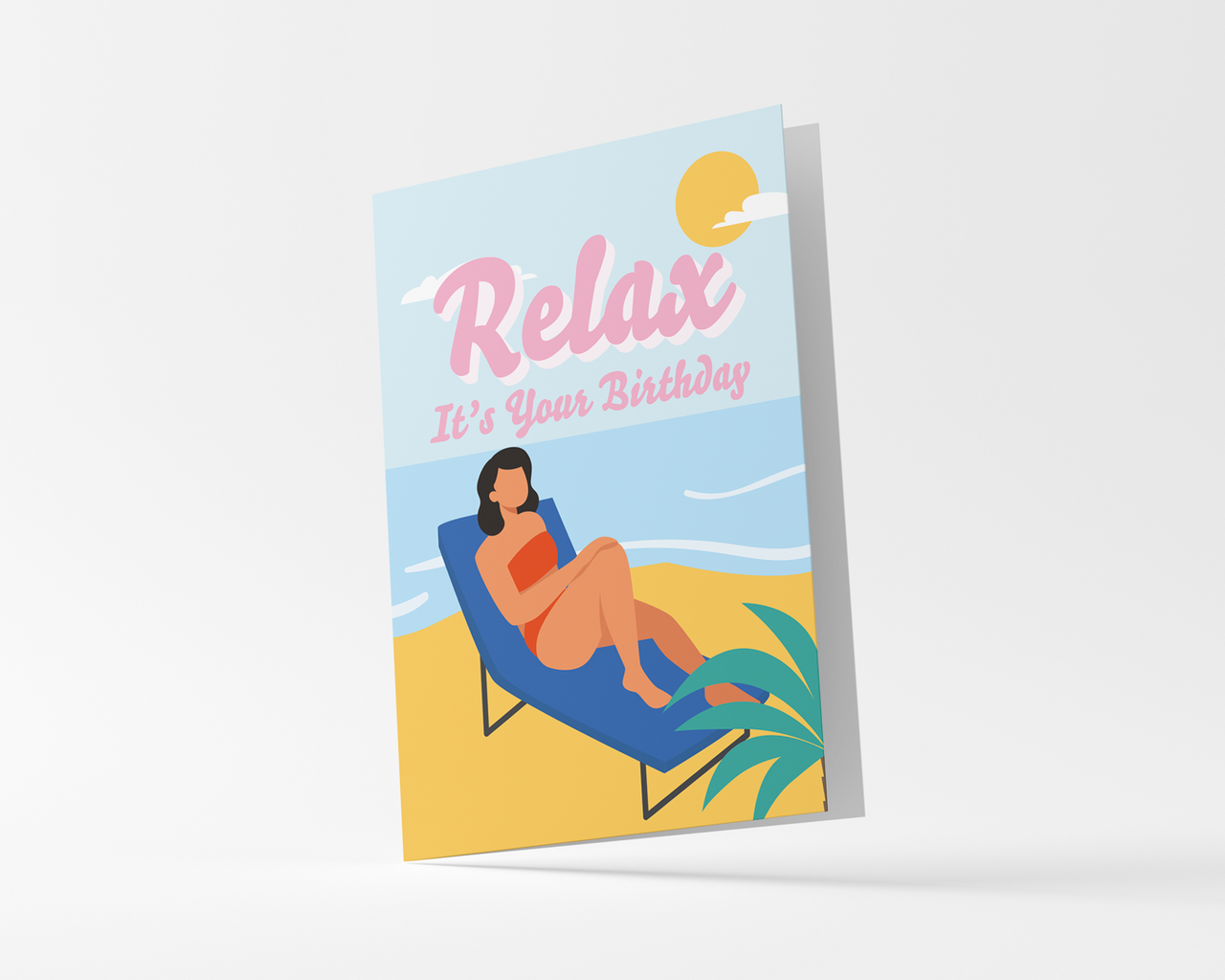 Time to Relax Birthday Card With Envelope