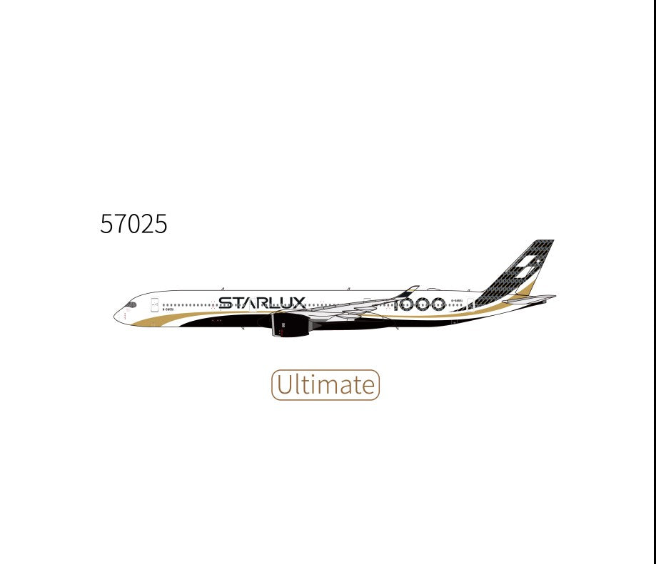 NG Models Starlux Airlines (Carbon Fiber colors; first A350-1000 for Starlux Airlines) Airbus A350-1000 B-58551 (ULTIMATE) 1/400 Aircraft Scale Model