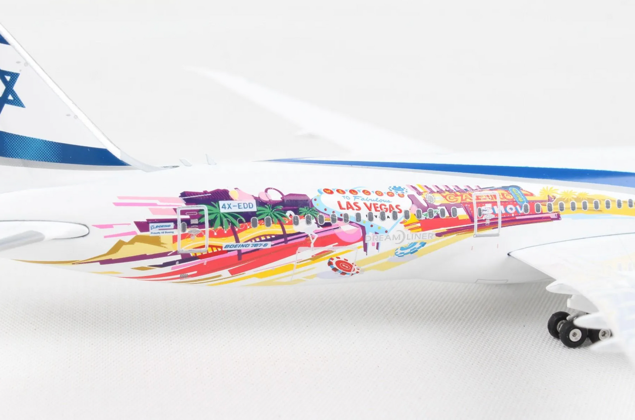Phoenix EI AI Israel Boeing 787-9 'Las Vegas-San Francisco' 4X-EDD 1/400 Aircraft Scale Model