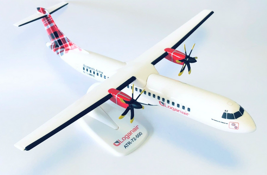 Loganair Snap-fit ATR-72 1/100 Aircraft Scale Model
