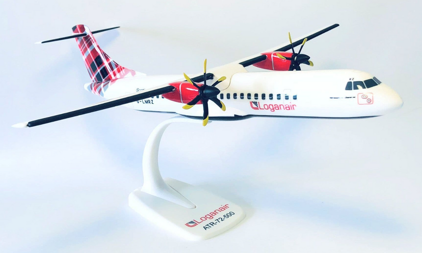 Loganair Snap-fit ATR-72 1/100 Aircraft Scale Model